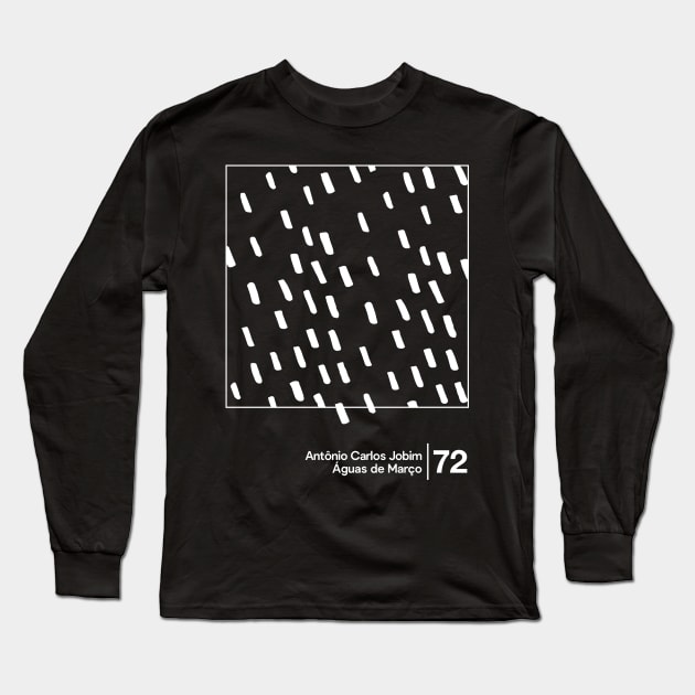 Antonio Carlos Jobim / Minimal Style Graphic Artwork Design Long Sleeve T-Shirt by saudade